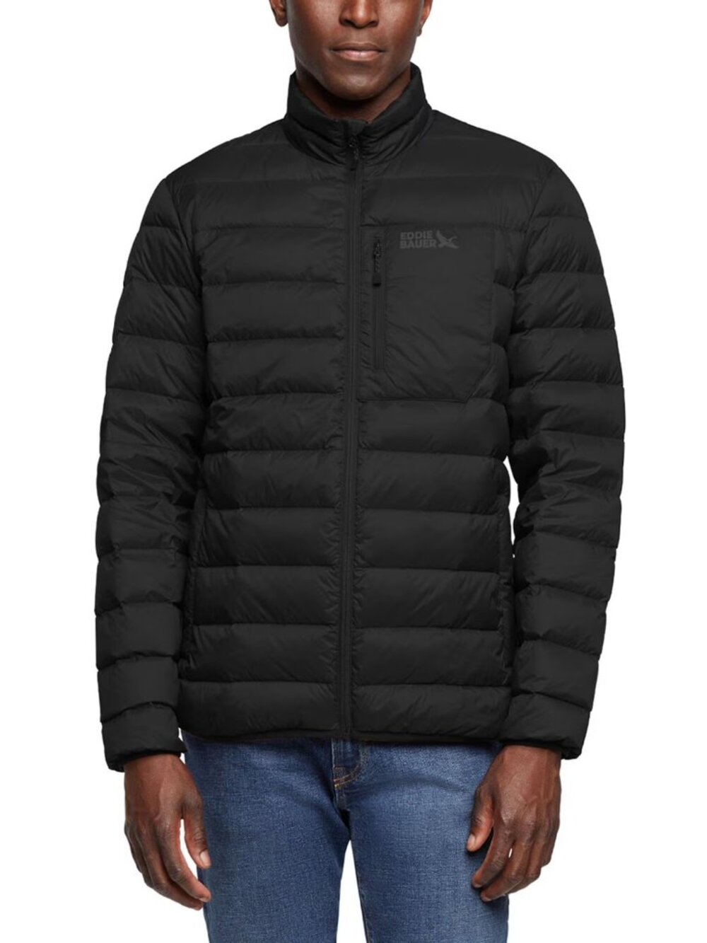 NEW Eddie Bauer Men's Packable Jacket Black
